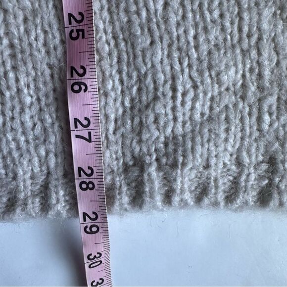 Noeline Paris Turtleneck Sweater Oversized Mohair Blend Cream Cozy Size L - Picture 11 of 12